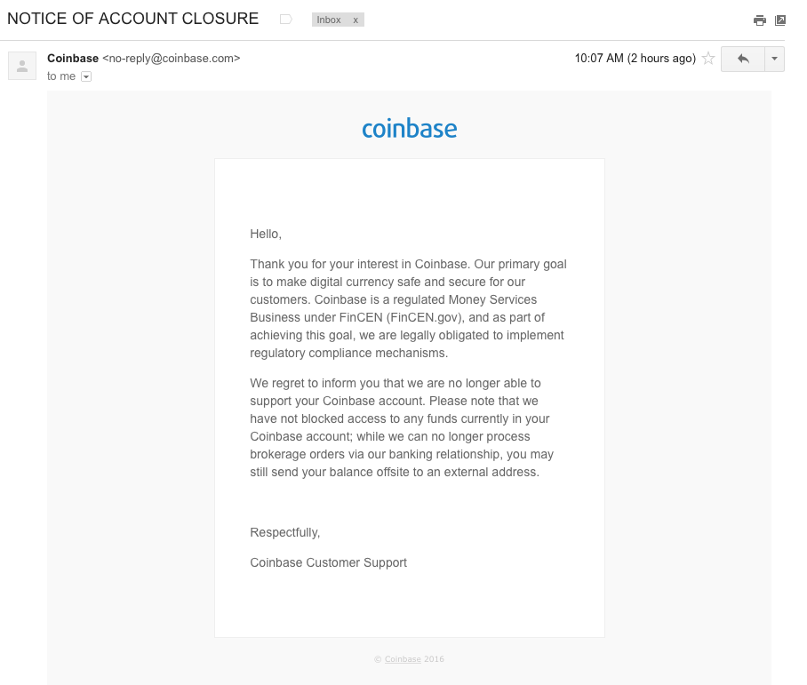 Why Would Coinbase Closed My Account? | MoneroV