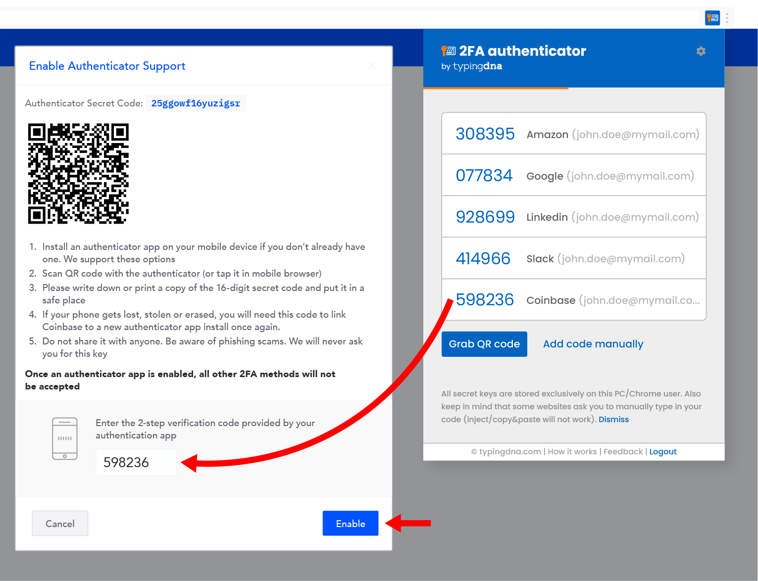 How to enable 2FA on Coinbase
