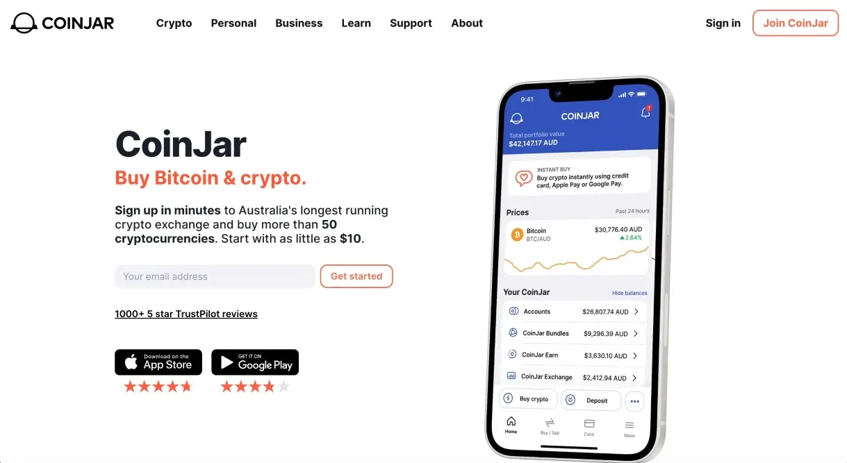 CoinJar Exchange - For Professional Crypto Traders