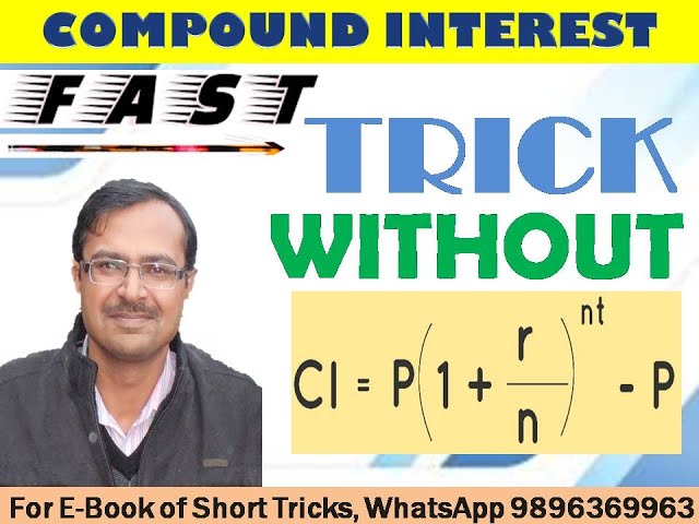 Compound Interest (Definition, Formulas and Solved Examples)