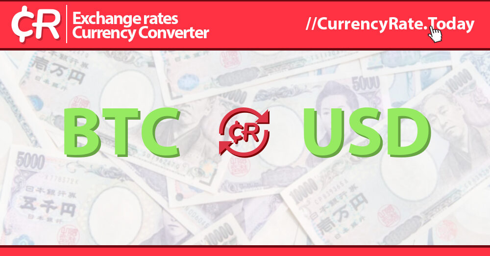 USD to BTC Exchange Rate | US Dollar to Bitcoin Conversion | Live Rate