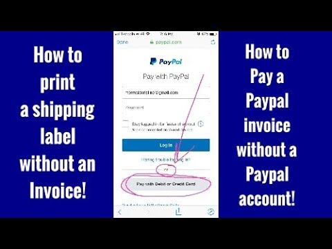 How to Create Paypal Shipping Label without Purchase or invoice or Transaction