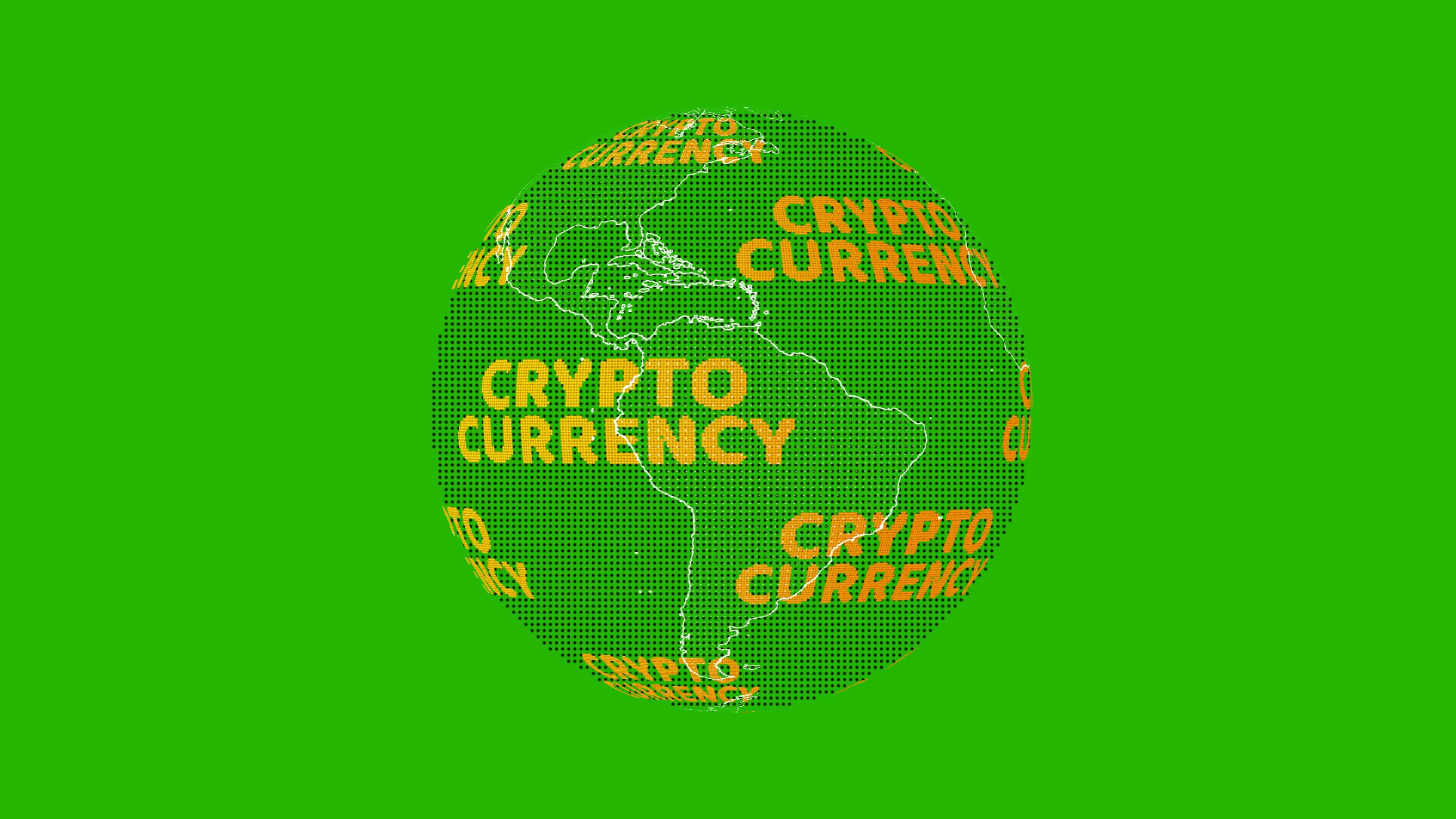 Bitcoin on Greenscreen. Gold bitcoin co | Stock Video | Pond5