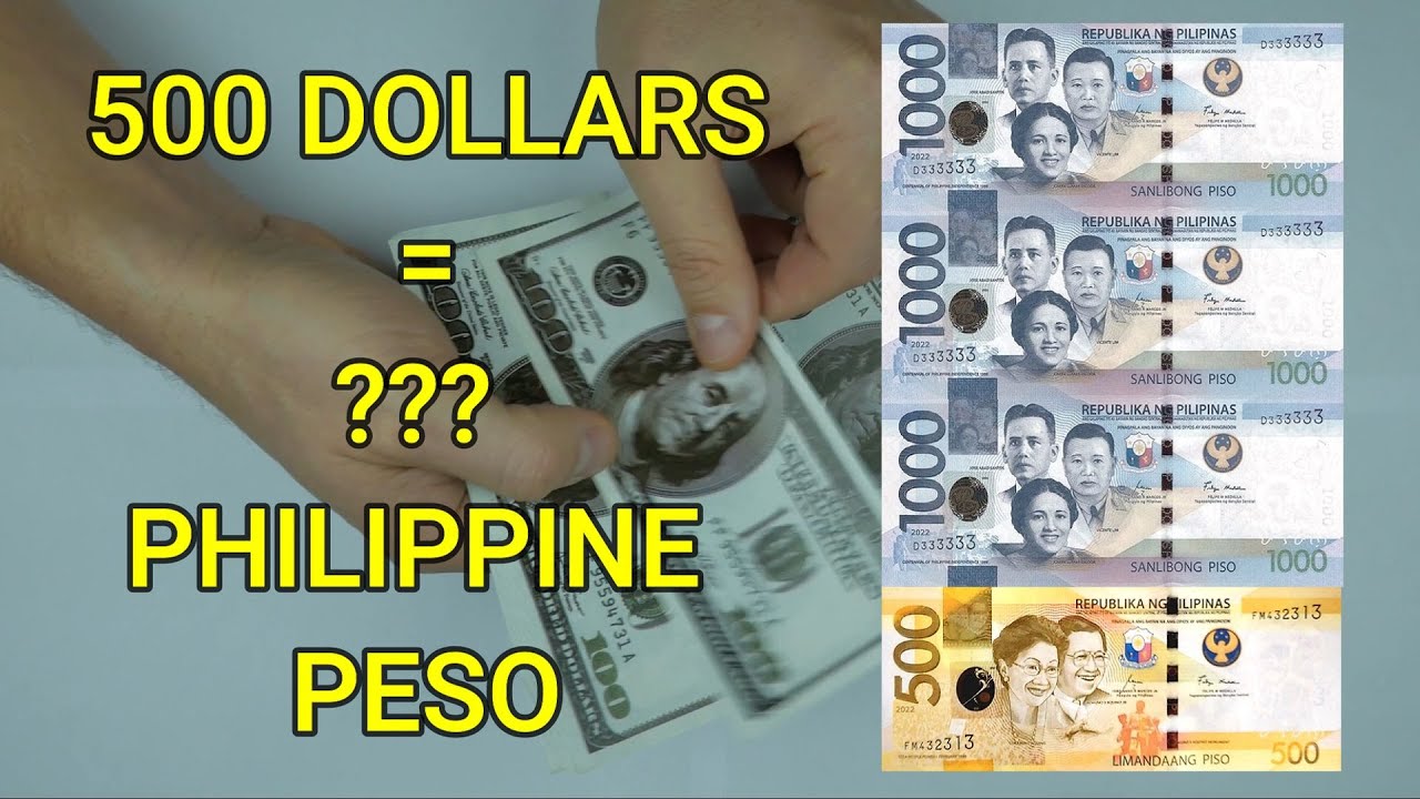 US Dollar (USD) to Philippine Peso (PHP) Exchange Rates for November 6, 