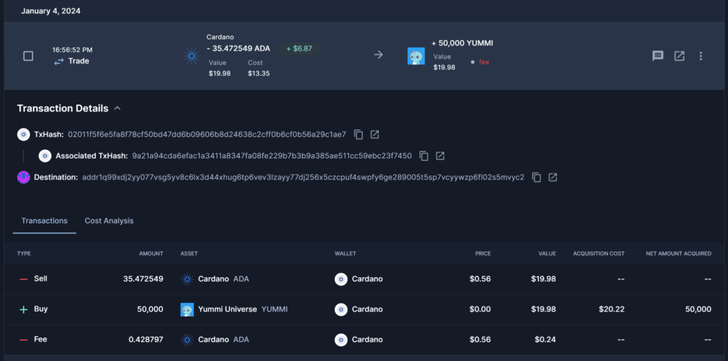 Divly | How to do your Daedalus (Cardano) taxes in 