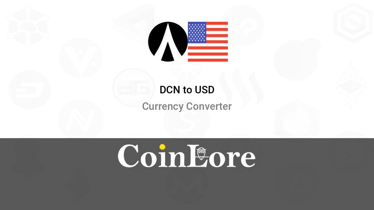 Convert 1 DCN to USD ‒ Real-Time Dentacoin Conversion | bitcoinhelp.fun