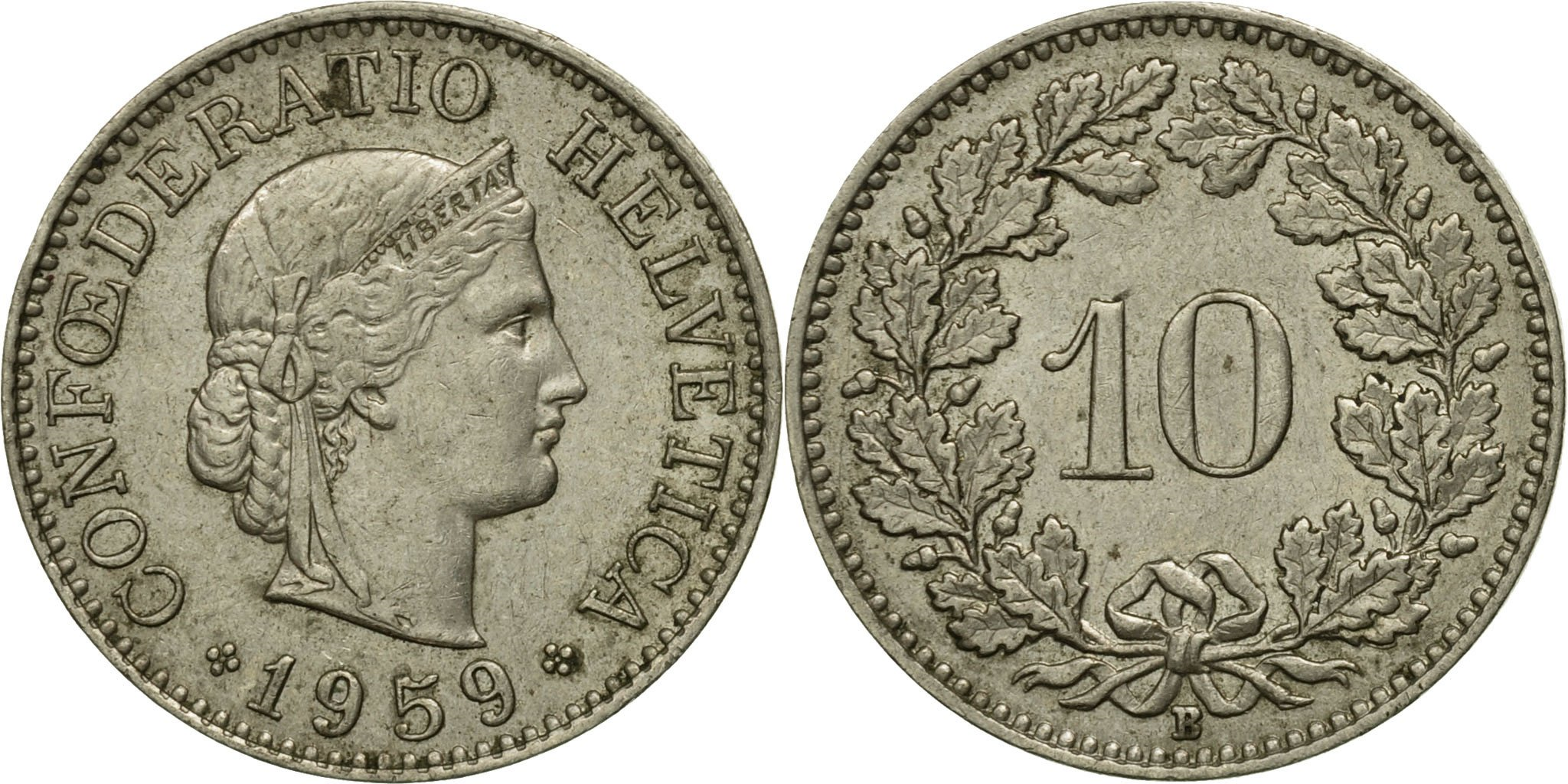 5 Rappen (Libertas; aluminium-bronze) - Switzerland (date) – Numista