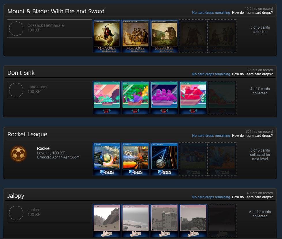 Steam Support :: Steam Trading Cards