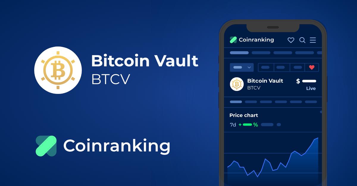 Bitcoin Vault Price Today - BTCV to US dollar Live - Crypto | Coinranking