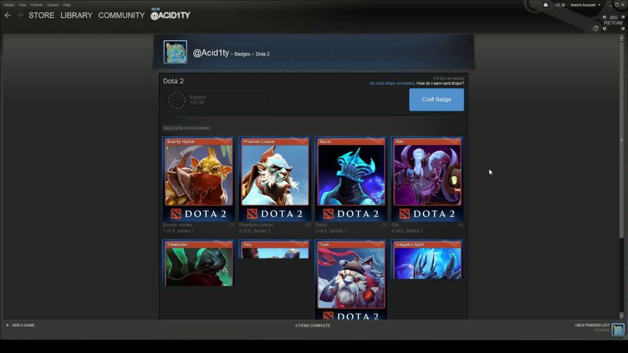 General Discussion - Steam Trading Cards - DOTABUFF - Dota 2 Stats