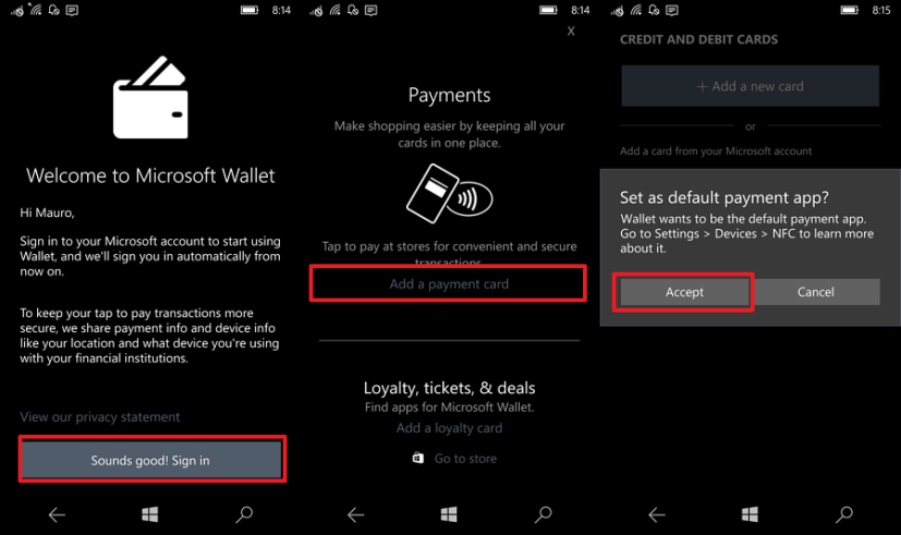 Microsoft Wallet | TD Bank