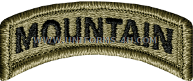 U.S. ARMY MOUNTAIN TAB PATCH