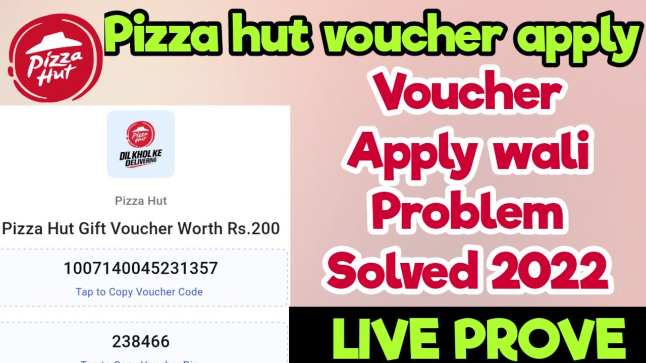 Pizza Hut Instant Gift Voucher INR 