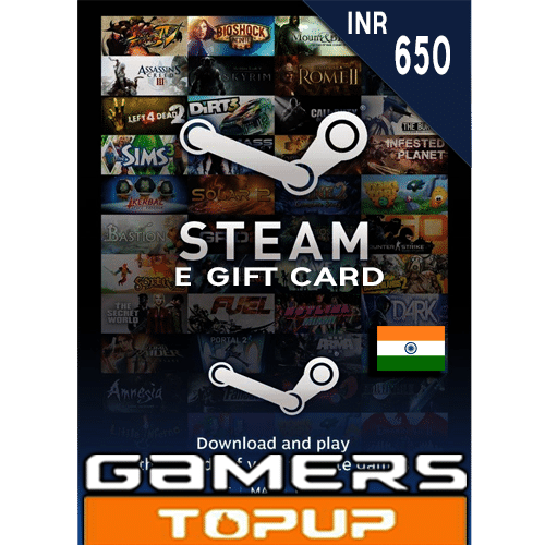 Steam Wallet India (INR Rs) Gift Card – Mx2Games