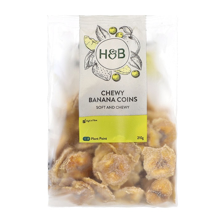 Calories in Organic Dried Banana Coins by Honest To Goodness and Nutrition Facts
