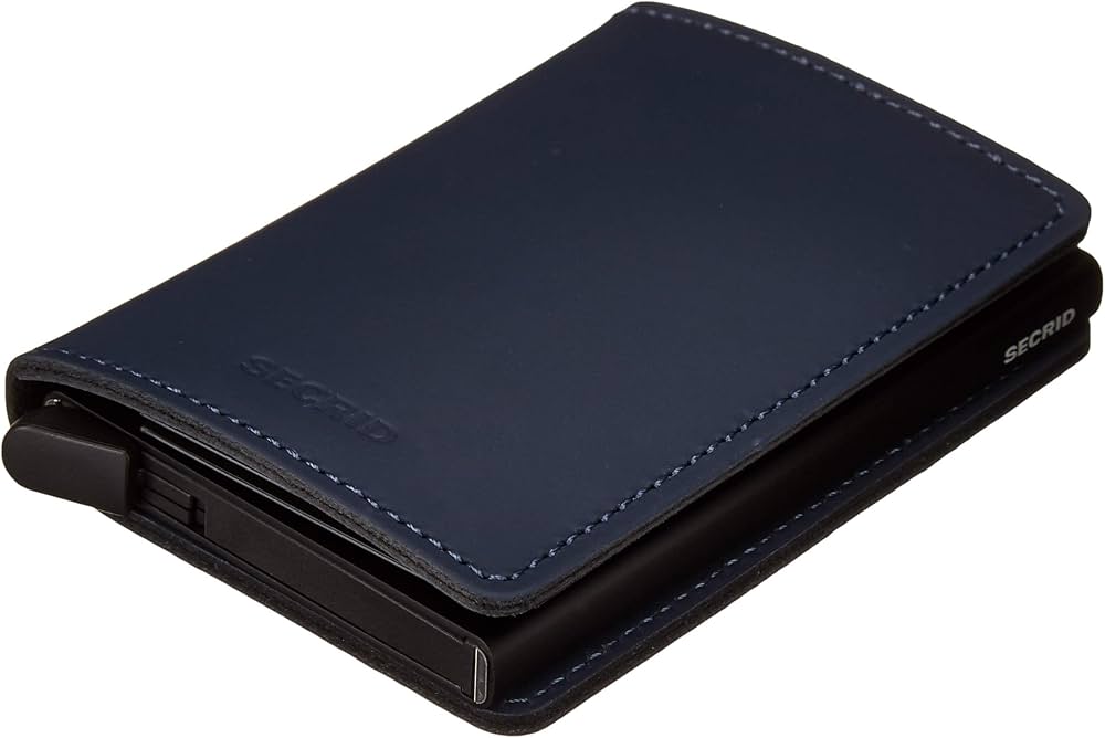 Secrid Matte Midnight Blue Sliding Wallet at FORZIERI UK