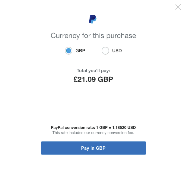 PayPal Exchange Rates & Currency Conversion - KnightsbridgeFX