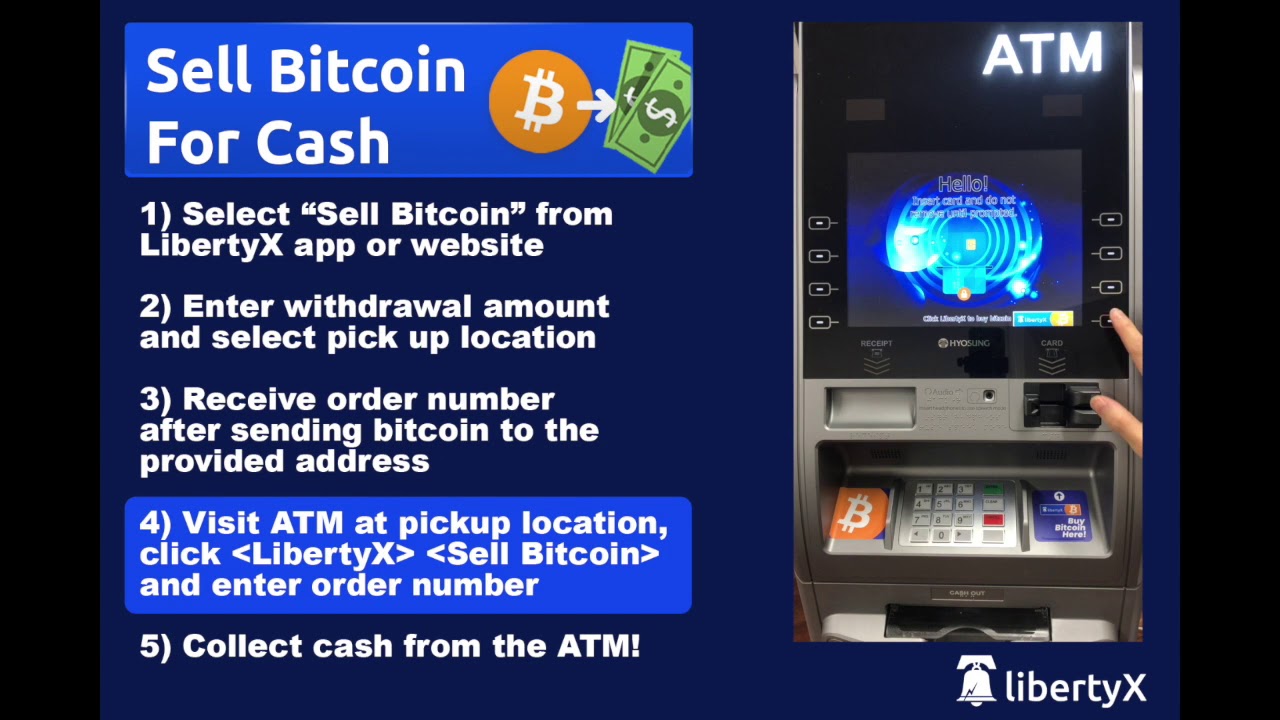 Sell your cryptocurrency and pick up the cash at the Bitcoin ATM