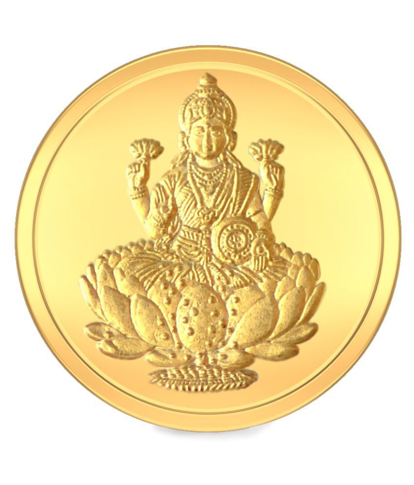 Buy 1 gram Lakshmi gold coin | Gold Coins | SVTM Jewels