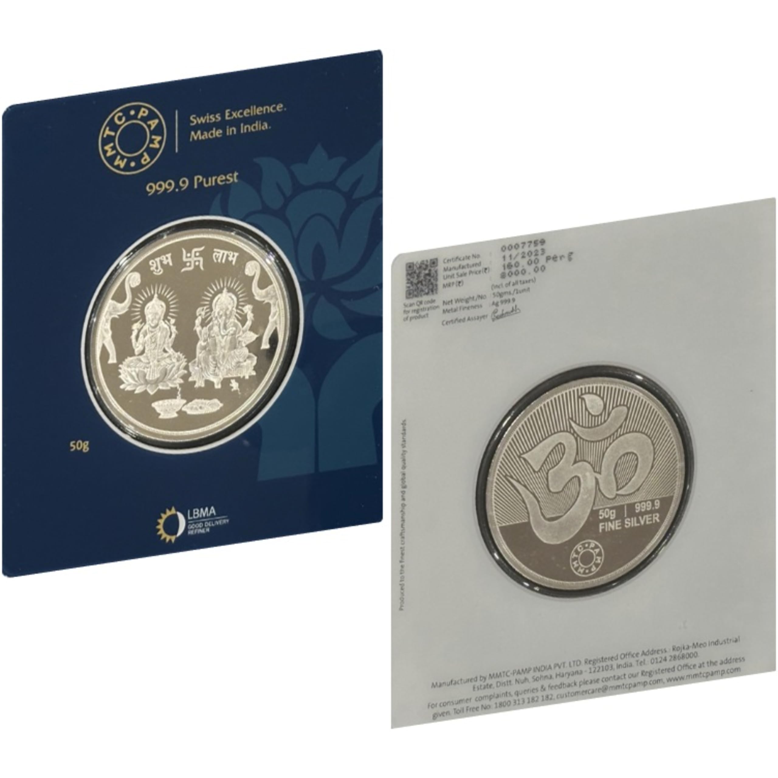 50 Grams Silver Coin Price | 50 gm Silver Bars Purity | Taraash