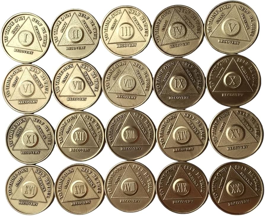 AA Medallions For Sale Bronze Color Sobriety Chips Bulk Coins Holder – RecoveryChip