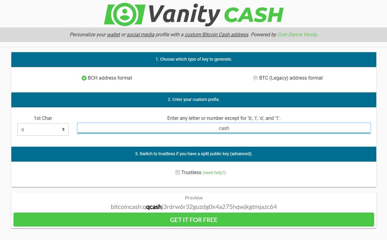 Vanity-ETH | Ethereum vanity address generator