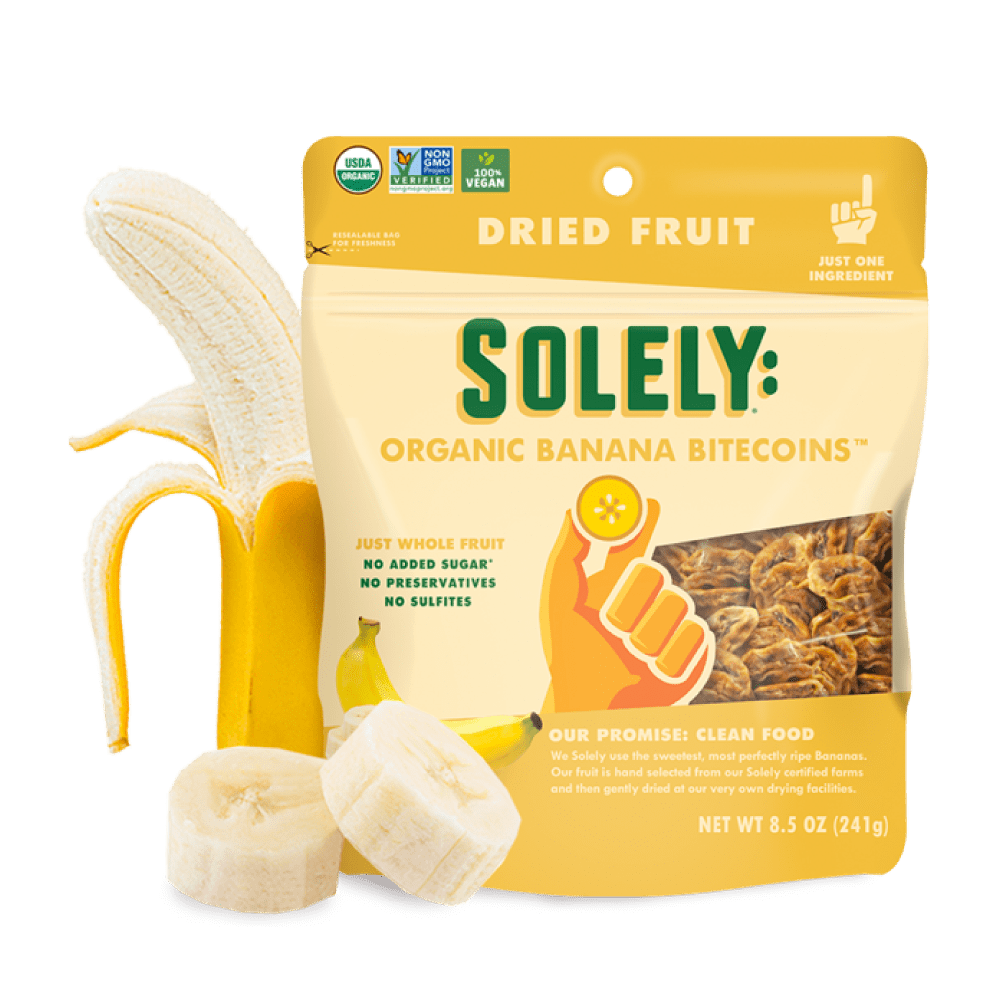Organic Banana Bitecoins oz – Solely