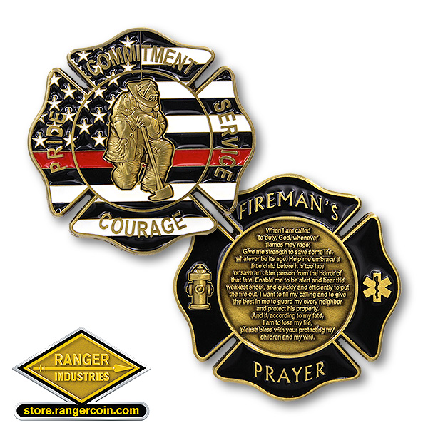 Fireman's Prayer Coin - AwardsForAnything