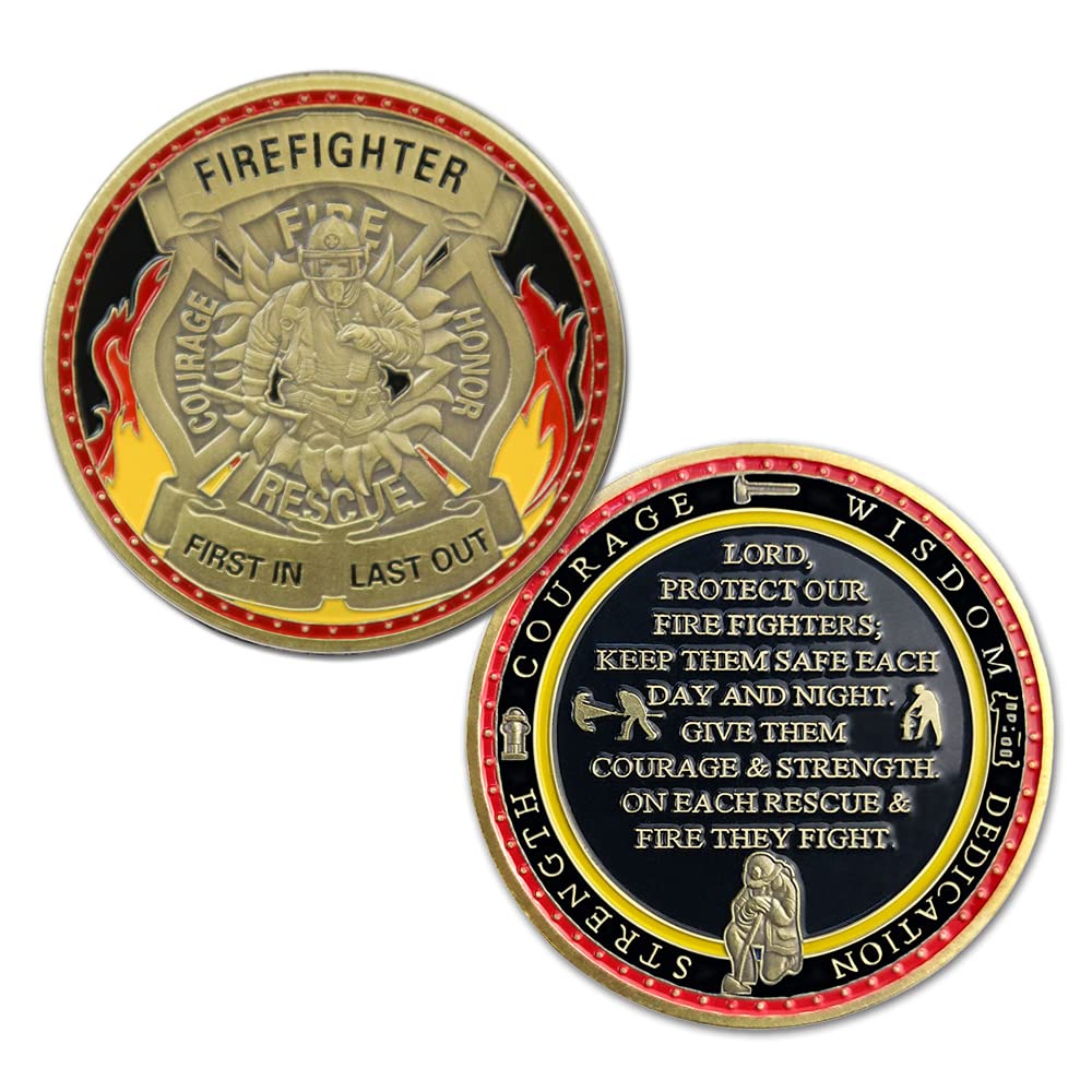 Firefighter's Prayer - Coin