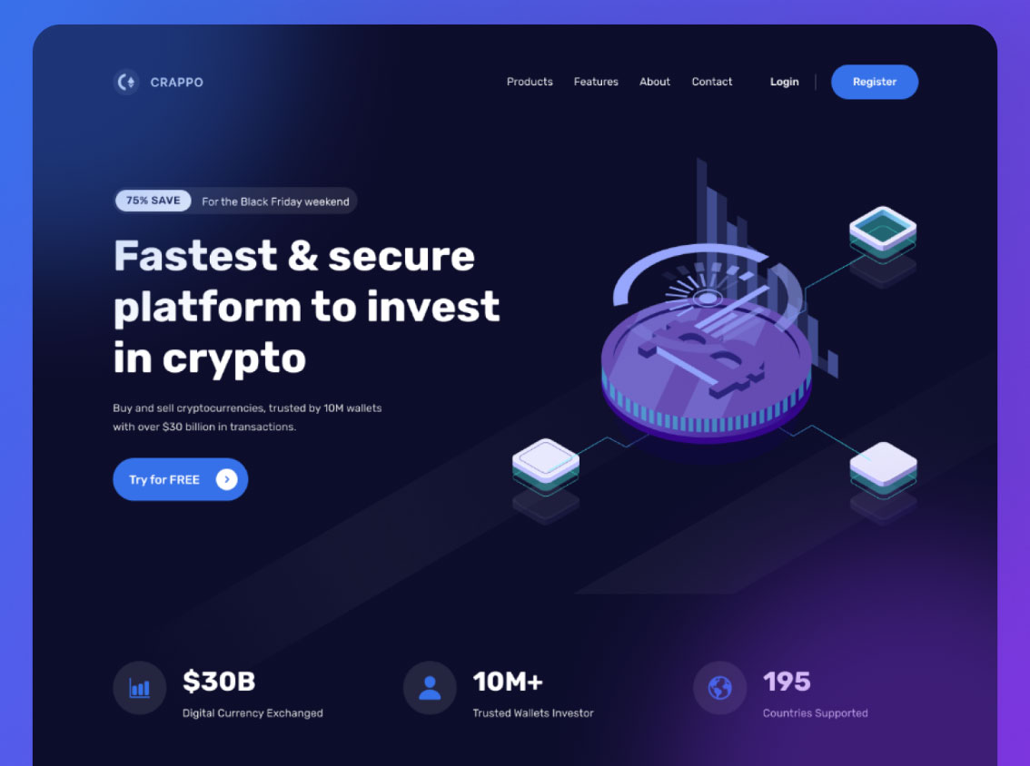 ET Bico – Free Responsive Cryptocurrency Website Template