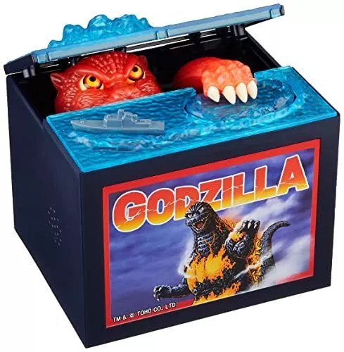 Boxlunch Godzilla Stealing Mechanical Coin Bank | Hamilton Place