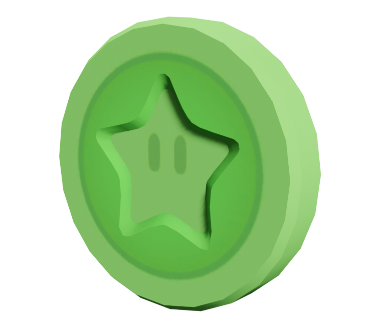 Super Mario Green Coin, HD Png Download - kindpng