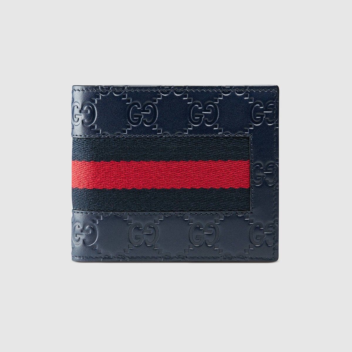 Gucci Guccissima Web Stripe Long Leather Wallet