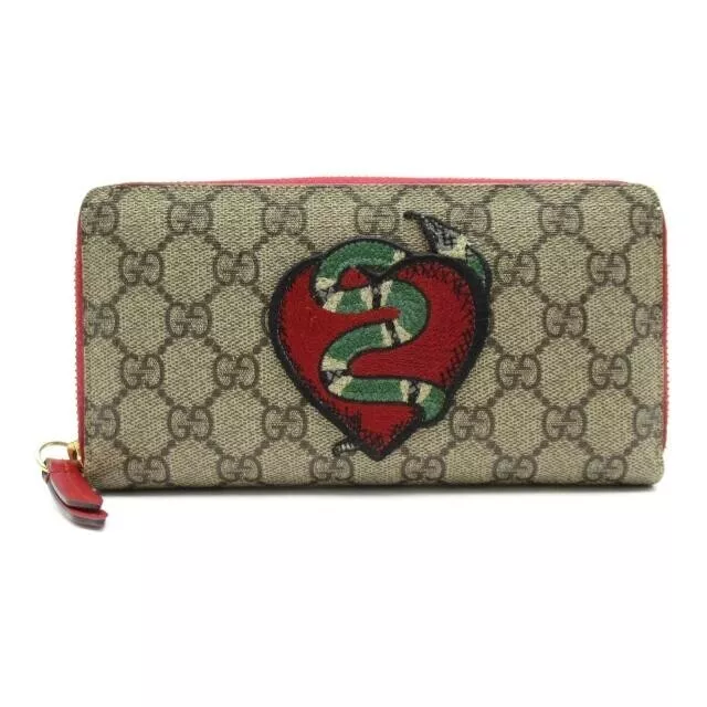 Gucci Kingsnake Print GG Supreme Coin Wallet - Farfetch