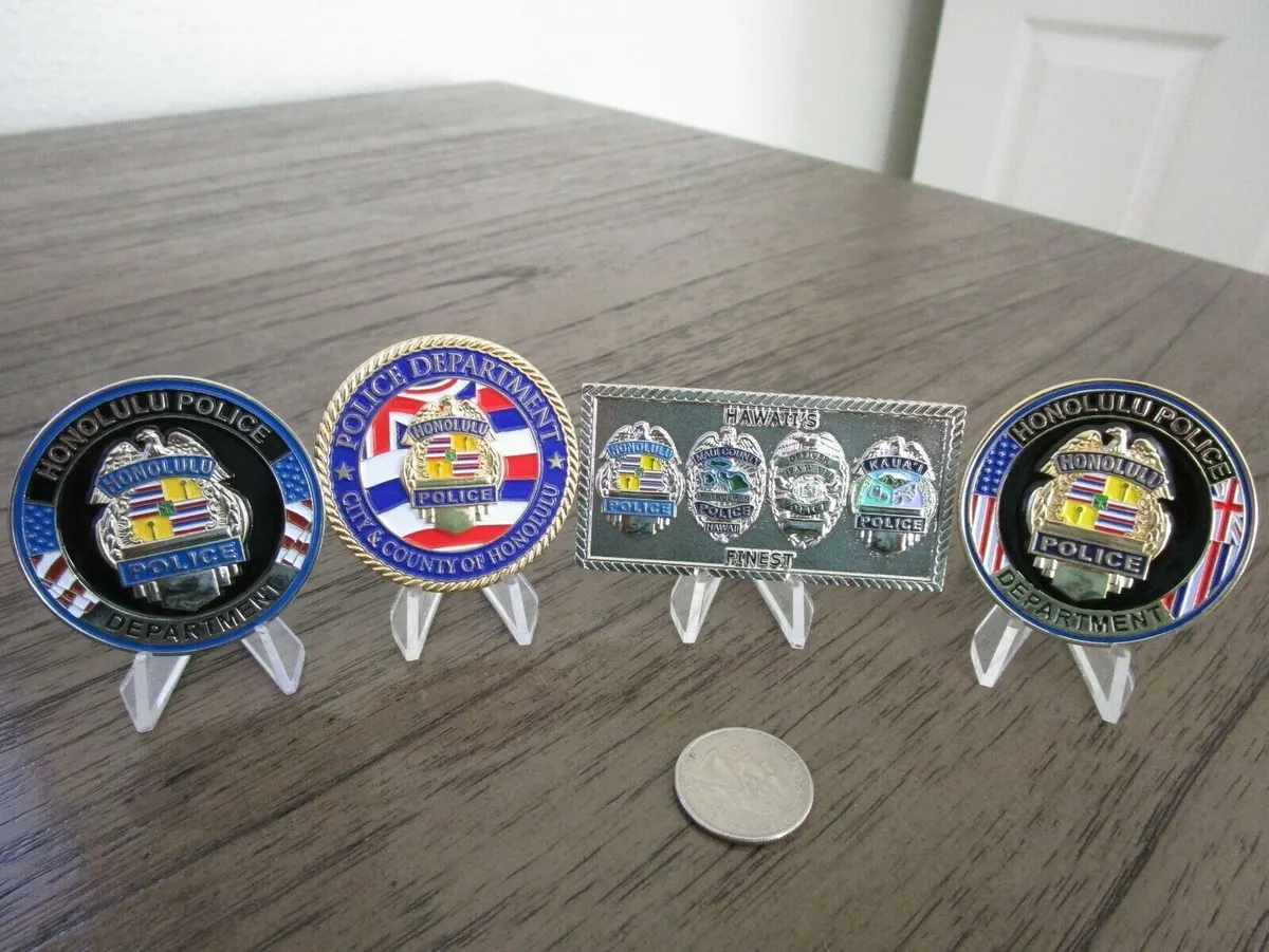 Hawaii Police Serving & Protecting With An Aloha Challenge Coin – One World Treasures