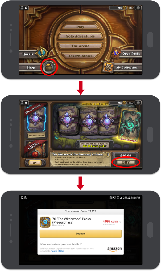 Amazon Coins to purchase upcoming expansion - Technical Support - Hearthstone Forums