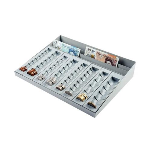 Helix Coin and Banknote Counter Tray CC - CC - - Ideal Office Supplies
