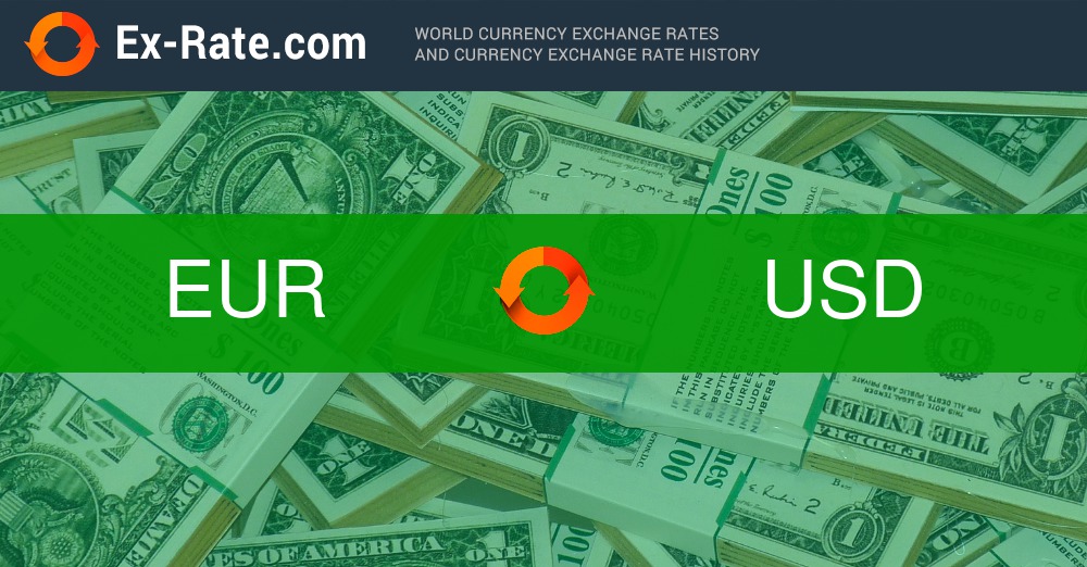 How much is 1 euro € (EUR) to $ (USD) according to the foreign exchange rate for today