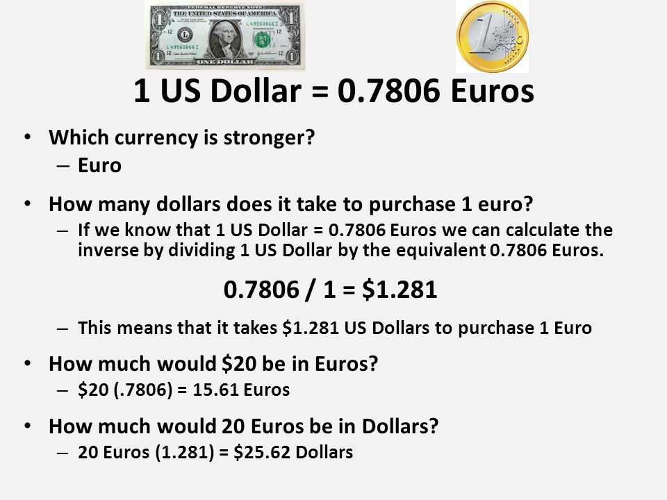 Convert Euros to Dollars, EUR to USD Foreign Exchange Calculator March 