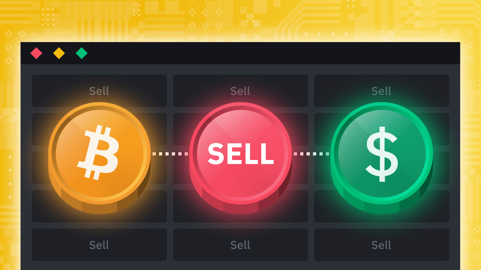 Sell Bitcoin, Ethereum instantly