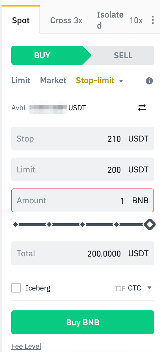 What is Stop Limit Order? Binance Spot Limit