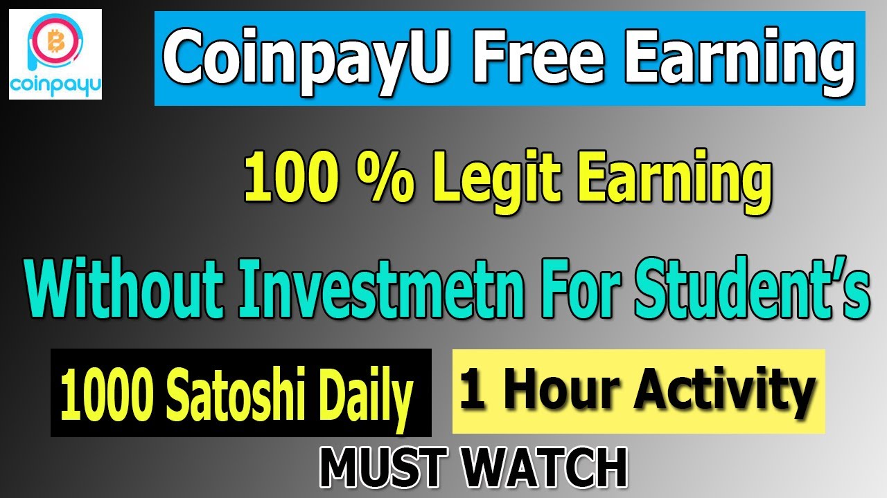 Coinpayu Review | 4 Best Way To Earning Bitcoin