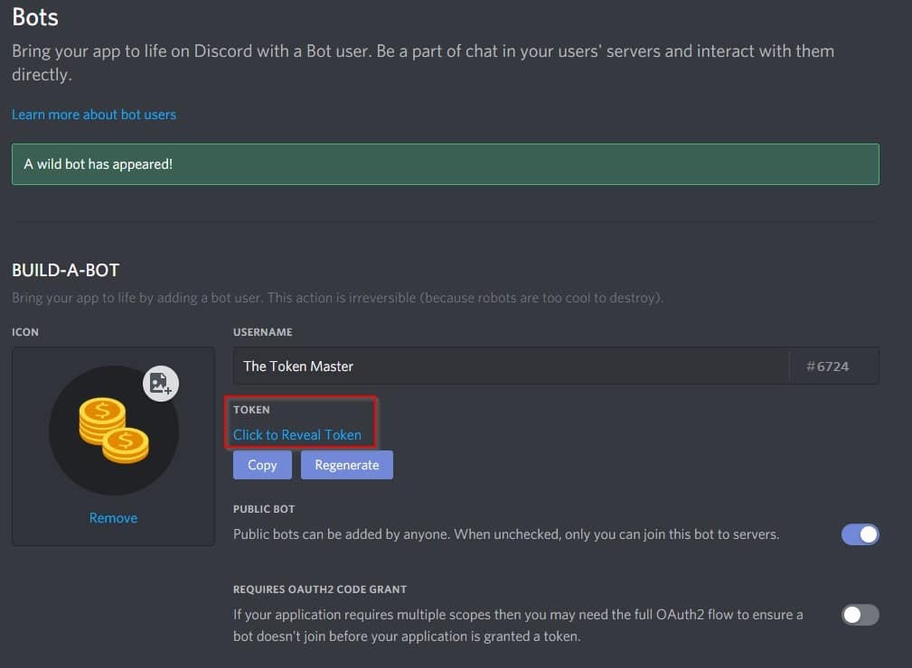 Creating a discord bot & getting a token · reactiflux/discord-irc Wiki · GitHub