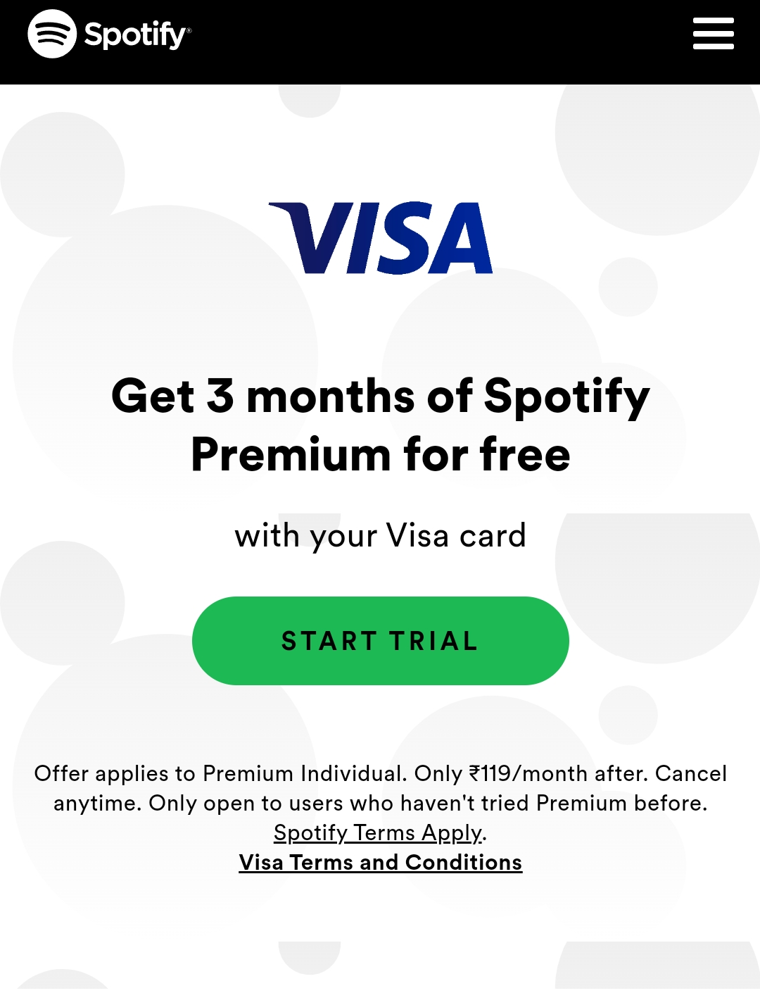 Solved: No free trial without a credit card? - The Spotify Community