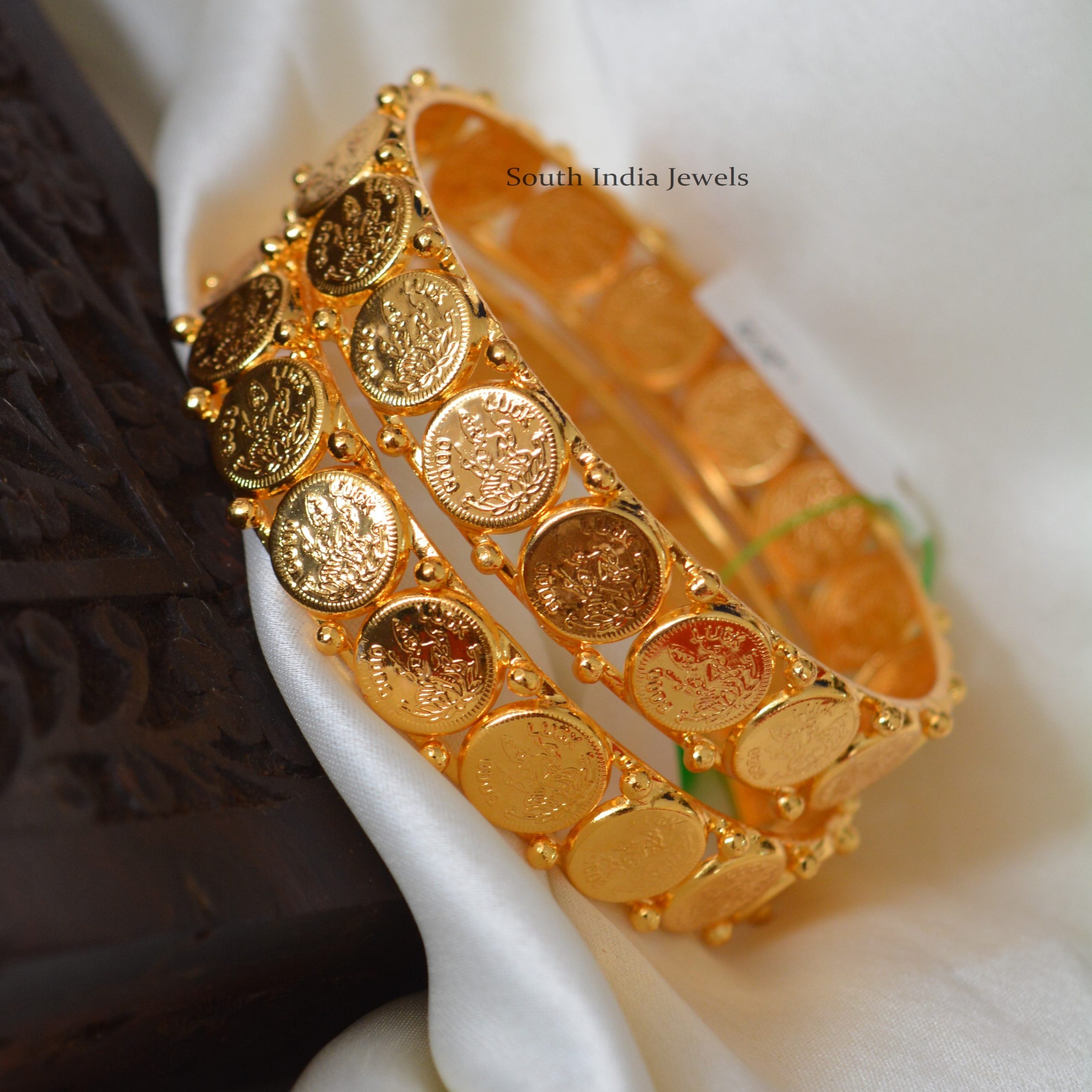 Thick Goddess Lakshmi Coin Bangles