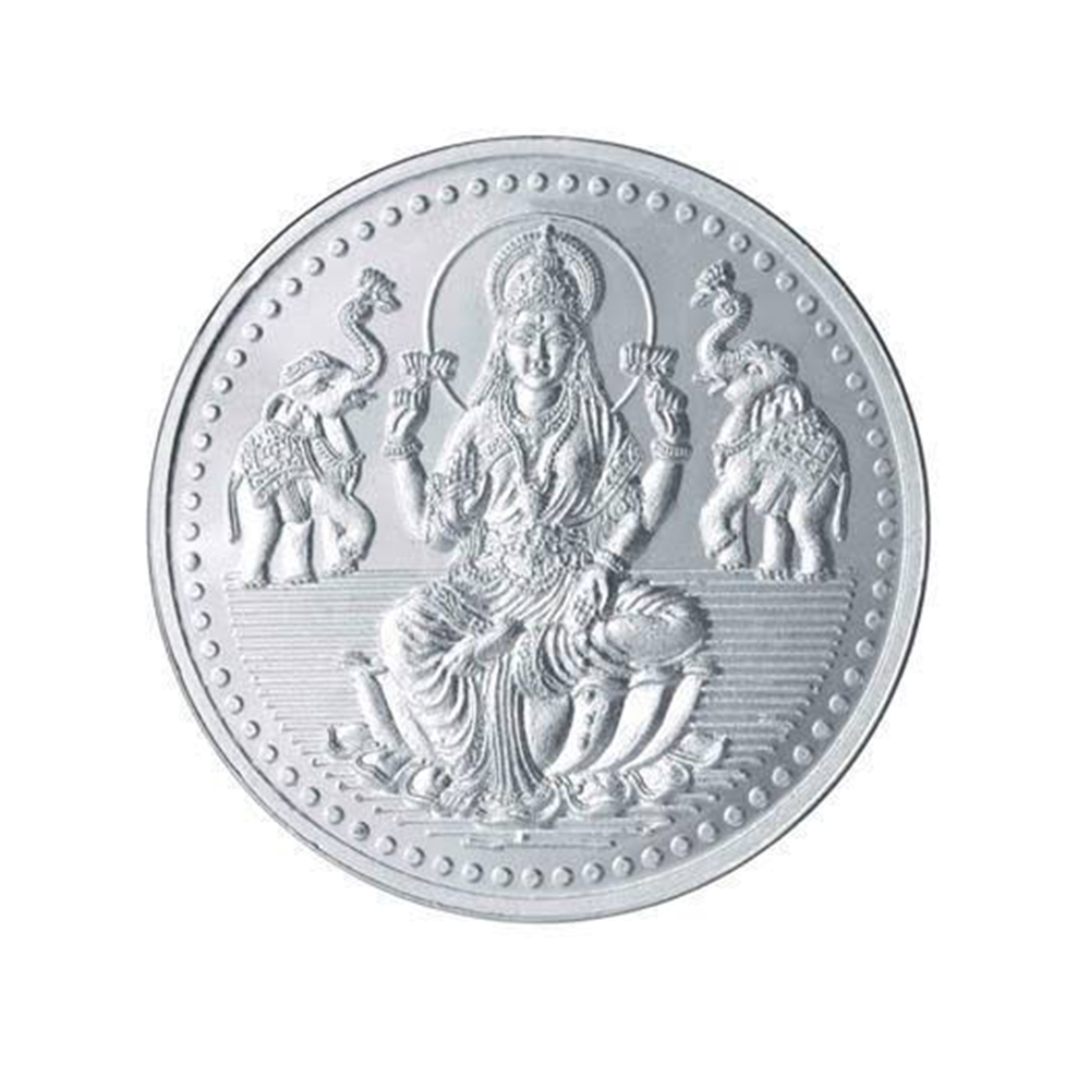 Lakshmi Silver Coin 20 Gram | South India Jewellery