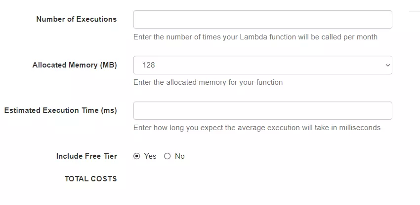 Matthew D Fuller - Blog: AWS Lambda Pricing Calculator