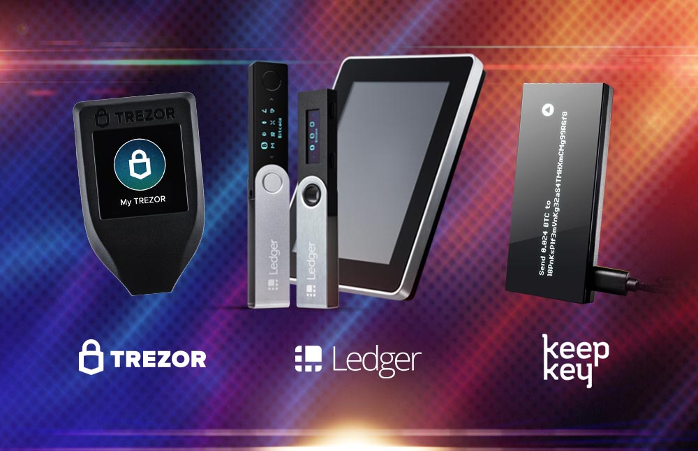 Trezor One vs. Ledger Nano S vs. KeepKey 