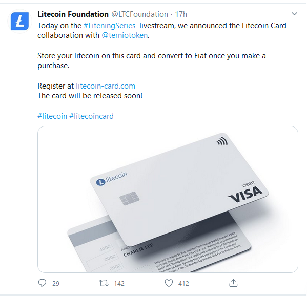 Litecoin Virtual Card | LTC VISA Prepaid card | Guarda Wallet