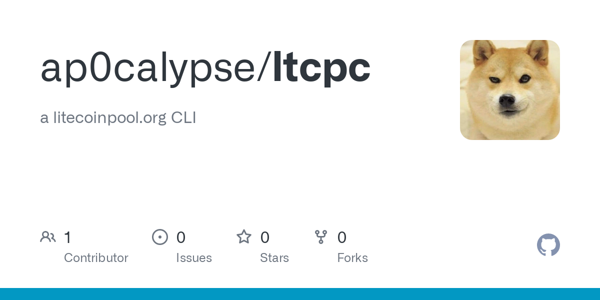 GitHub - ap0calypse/ltcpc: a bitcoinhelp.fun CLI